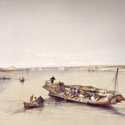 View looking towards the Pyramids